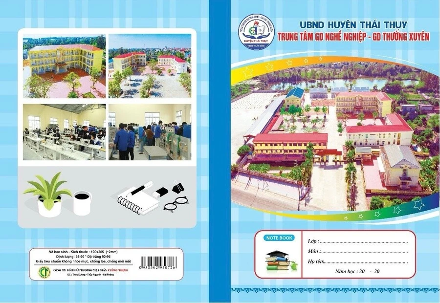 Vở kẻ ngang 120 trang - Trung tâm GDNN - GDTX huyện Thái Thụy